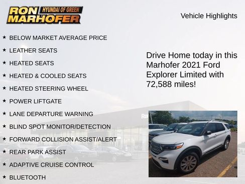 Used 2021 Ford Explorer Limited w/ Equipment Group 301A AWD/4WD image 14