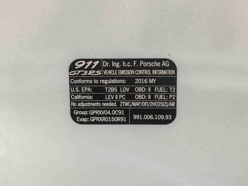 Used 2016 Porsche 911 GT3 RS image 92