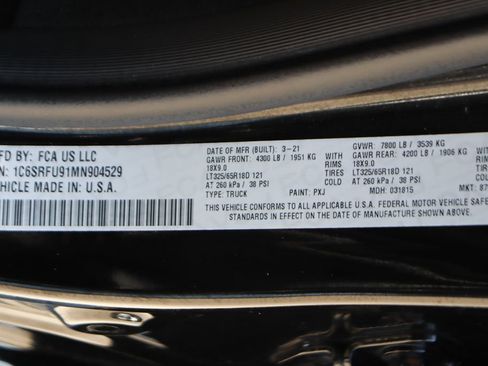 Used 2021 RAM 1500 TRX w/ TRX Level 2 Equipment Group AWD/4WD image 55