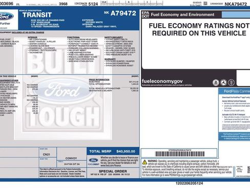 Used 2022 Ford Transit 350 w/ Exterior Upgrade Package image 9