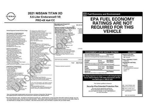 Used 2021 Nissan Titan PRO-4X w/ Pro-4x Convenience Package AWD/4WD image 4