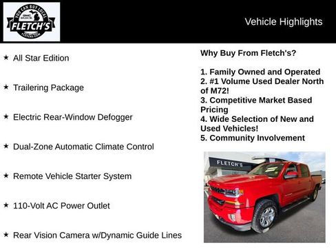 Used 2016 Chevrolet Silverado 1500 LT w/ All Star Edition AWD/4WD image 2