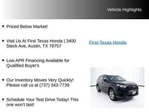 Used 2025 Toyota RAV4 XLE FWD image 9