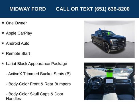 Used 2025 Ford F150 Lariat w/ Equipment Group 501A Mid AWD/4WD image 7