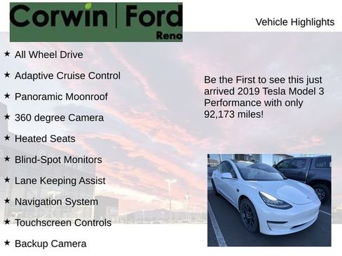 Used 2019 Tesla Model 3 Performance AWD/4WD image 4