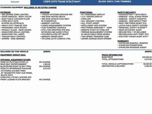 New 2026 Ford Expedition Max Platinum w/ Stealth Appearance Package image 2