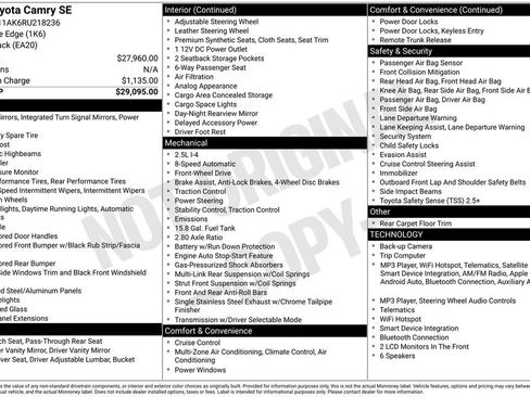Used 2024 Toyota Camry SE FWD image 32