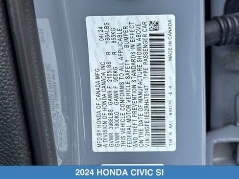 Certified 2024 Honda Civic Si image 31