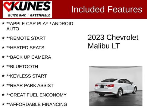 Used 2023 Chevrolet Malibu LT w/ Driver Confidence Package FWD image 2