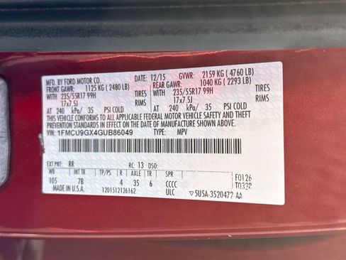 Used 2016 Ford Escape SE AWD/4WD image 22