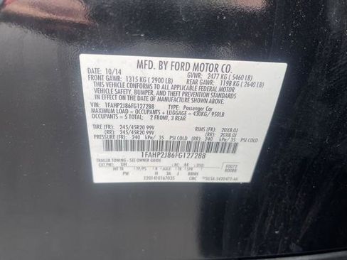 Used 2015 Ford Taurus Limited w/ Equipment Group 301A AWD/4WD image 25