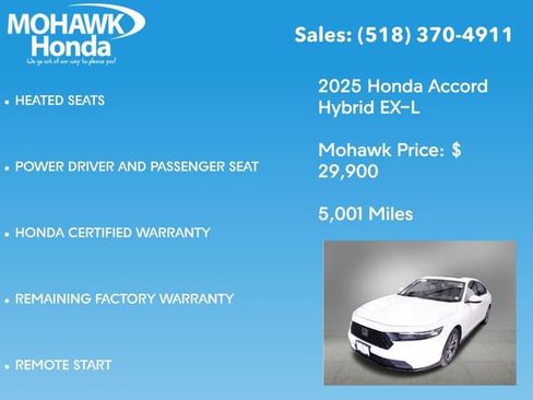 Certified 2025 Honda Accord EX-L image 16