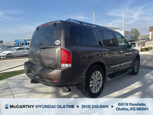 Used 2015 Nissan Armada Platinum w/ 2nd Row Captain Seat Package AWD/4WD image 13