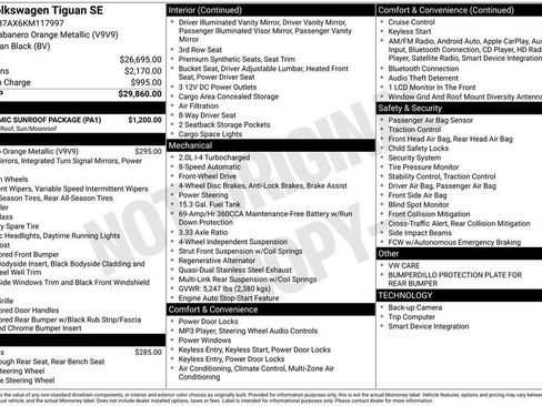 Used 2019 Volkswagen Tiguan SE w/ Panoramic Sunroof Package image 10