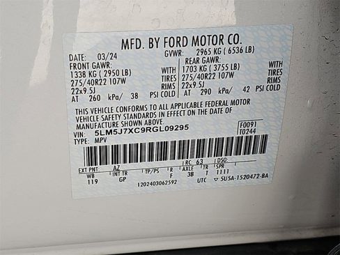 Used 2024 Lincoln Aviator Reserve w/ Equipment Group 201A image 44