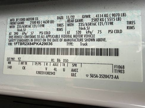 Used 2023 Ford Transit 250 148 High Roof AWD w/ Interior Upgrade Package image 39