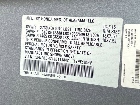 Used 2018 Honda Odyssey EX-L image 35