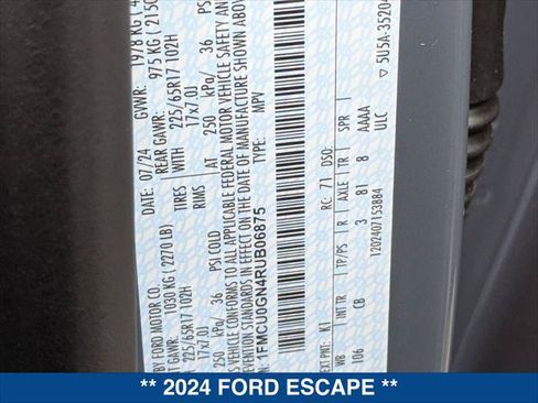 Certified 2024 Ford Escape Active FWD image 21