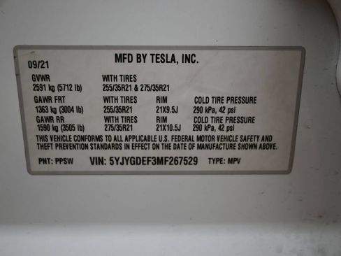 Used 2021 Tesla Model Y Performance AWD/4WD image 5