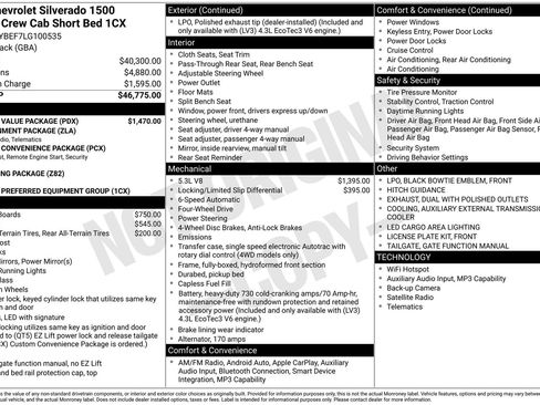Used 2020 Chevrolet Silverado 1500 Custom w/ Custom Value Package AWD/4WD image 16