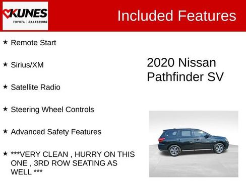 Used 2020 Nissan Pathfinder SV image 3
