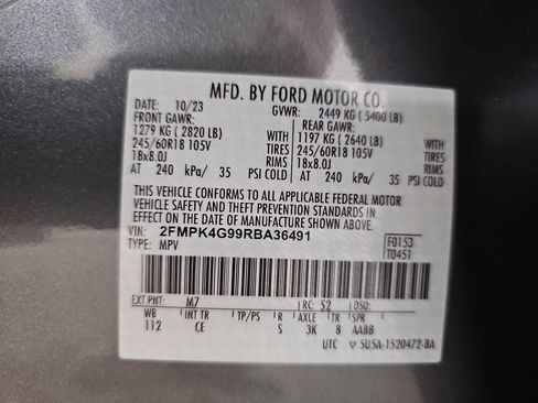 Used 2024 Ford Edge SE w/ Cargo Accessory Package AWD/4WD image 36