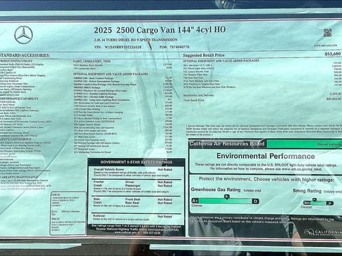 New 2025 Mercedes-Benz Sprinter 144 Cargo image 13