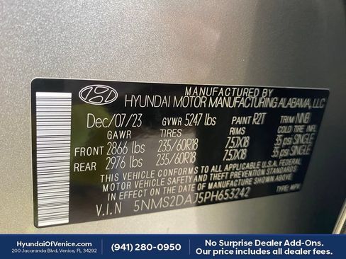 Certified 2023 Hyundai Santa Fe SEL w/ Cargo Package AWD/4WD image 35
