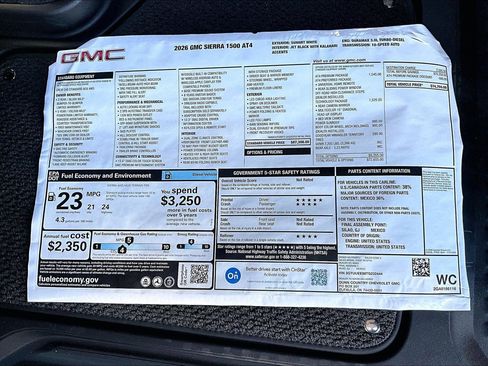 New 2026 GMC Sierra 1500 AT4 w/ AT4 Premium Package image 14