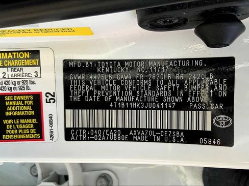 Used 2018 Toyota Camry SE FWD image 33