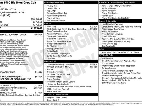 New 2026 RAM 1500 Big Horn AWD/4WD image 2