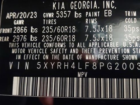 Used 2023 Kia Sorento EX w/ Panoramic Sunroof Package image 34