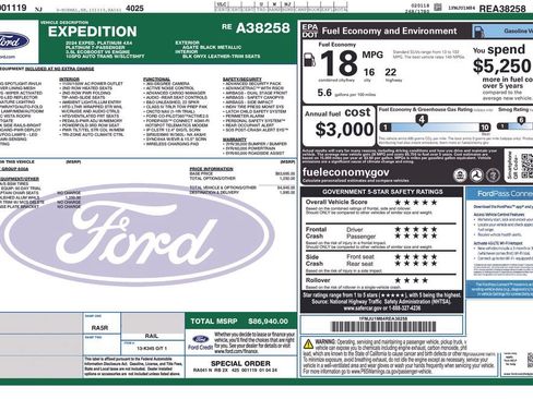 Used 2024 Ford Expedition Platinum AWD/4WD image 12