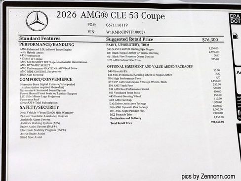 New 2026 Mercedes-Benz CLE 53 AMG 4MATIC Coupe image 30