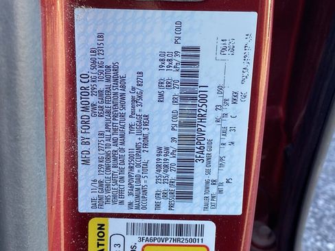 Used 2017 Ford Fusion Sport w/ Equipment Group 401A image 21