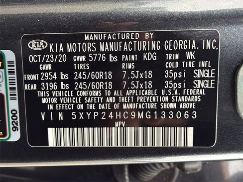 Certified 2021 Kia Telluride LX image 37