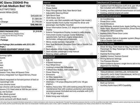 Used 2022 GMC Sierra 2500 Pro w/ Convenience Package AWD/4WD image 5