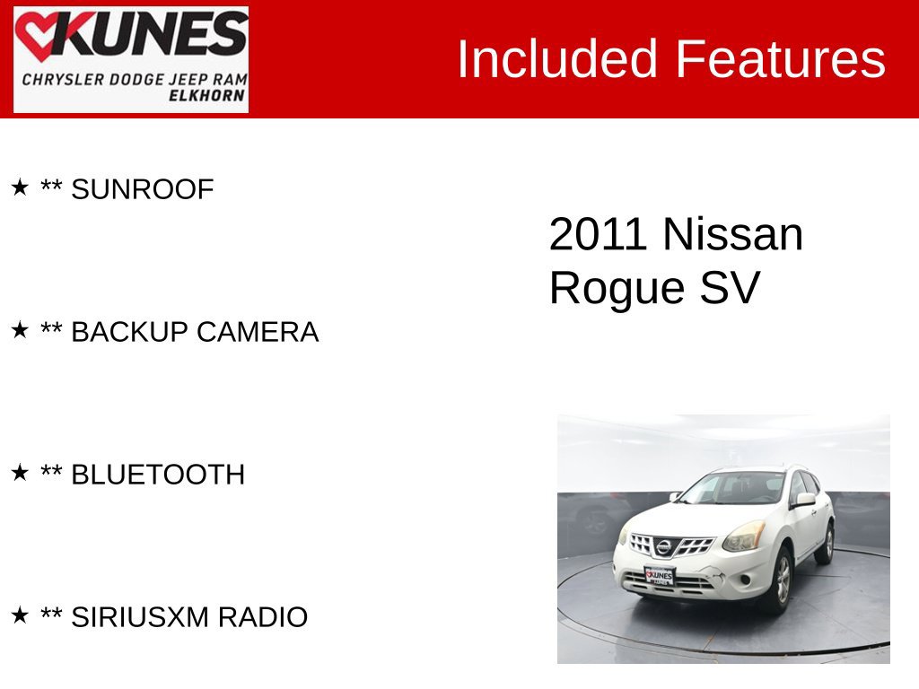 Used 2011 Nissan Rogue SV w/ Premium Pkg FWD image 3