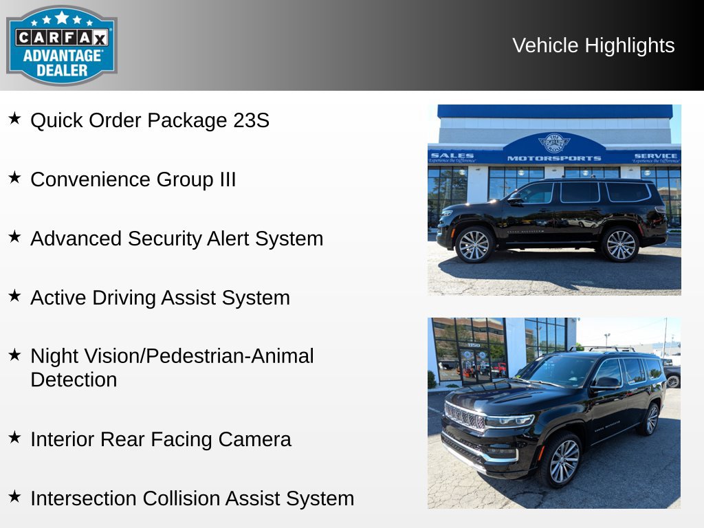 Used 2022 Jeep Grand Wagoneer Series II w/ Convenience Group III AWD/4WD image 4