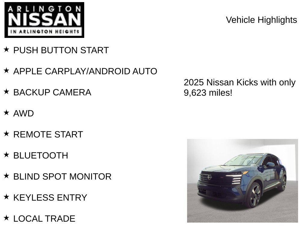 Certified 2025 Nissan Kicks SR AWD/4WD image 7
