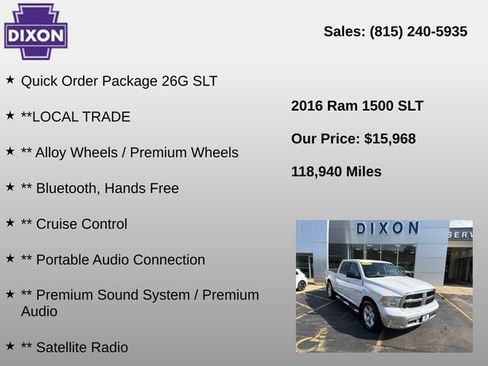 Used 2016 RAM 1500 Classic SLT AWD/4WD image 4