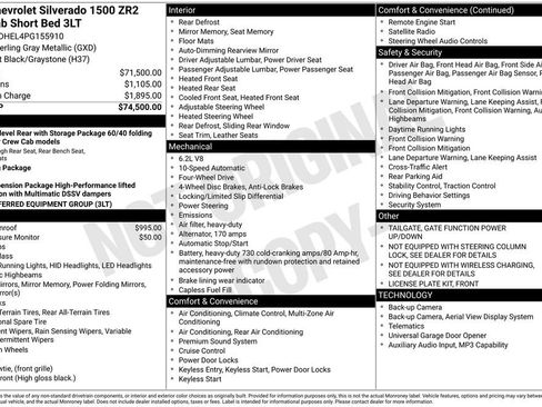 Used 2023 Chevrolet Silverado 1500 ZR2 AWD/4WD image 6