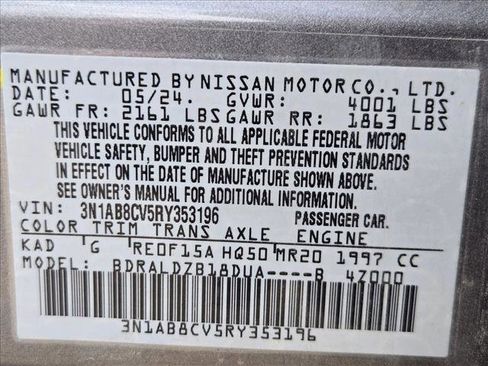 Used 2024 Nissan Sentra SV FWD image 16