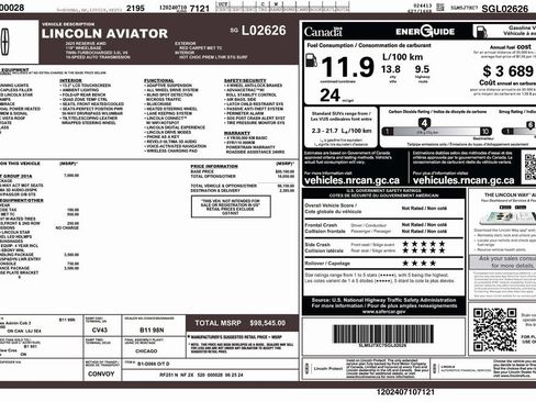 Used 2025 Lincoln Aviator Reserve w/ Equipment Group 201A image 2