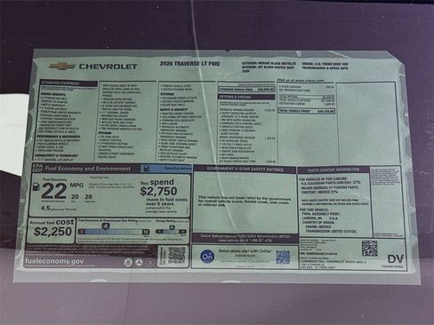 New 2026 Chevrolet Traverse LT w/ Enhanced Driving Package image 20