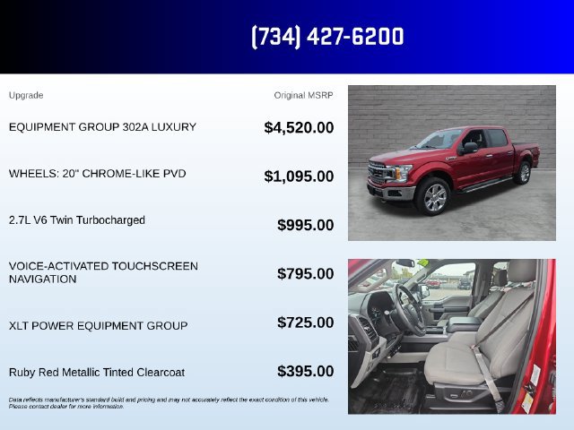 Used 2018 Ford F150 XLT w/ Equipment Group 302A Luxury AWD/4WD image 5