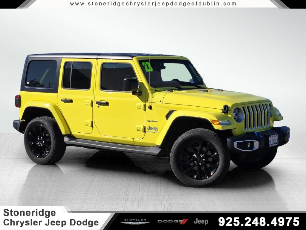 Used 2023 Jeep Wrangler Unlimited Sahara w/ Cold Weather Group AWD/4WD image 1