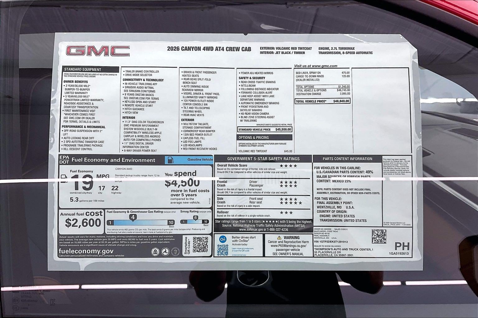 New 2026 GMC Canyon AT4 AWD/4WD image 21