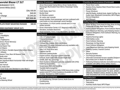 Used 2022 Chevrolet Blazer LT image 35