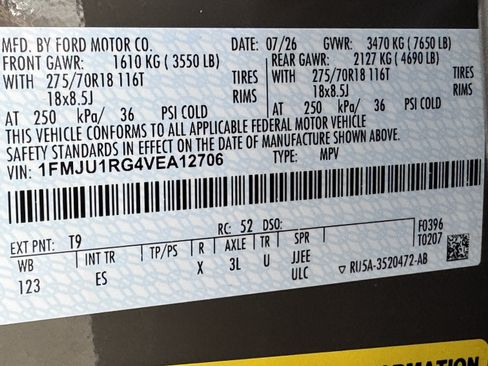 New 2027 Ford Expedition Tremor w/ Driver's Package AWD/4WD image 12